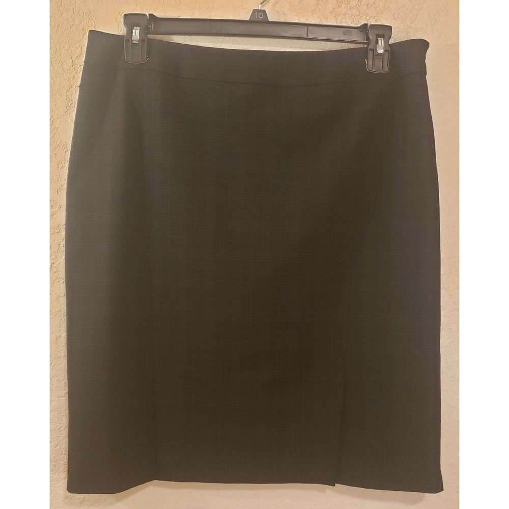 Anne Klein Pencil Skirt Black Suit Size 12
